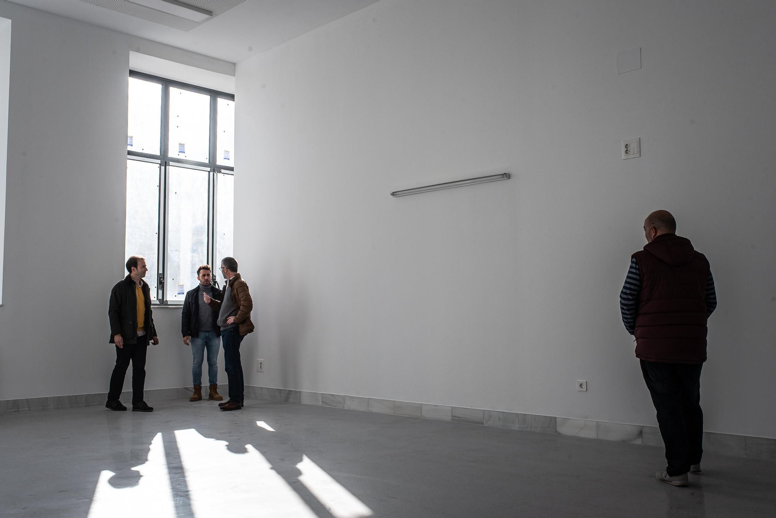 Una visita a las obras del IES La Rábida, en imágenes