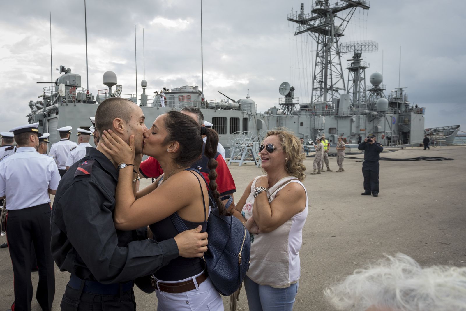 Salida de la fragata 'Reina Sofía'