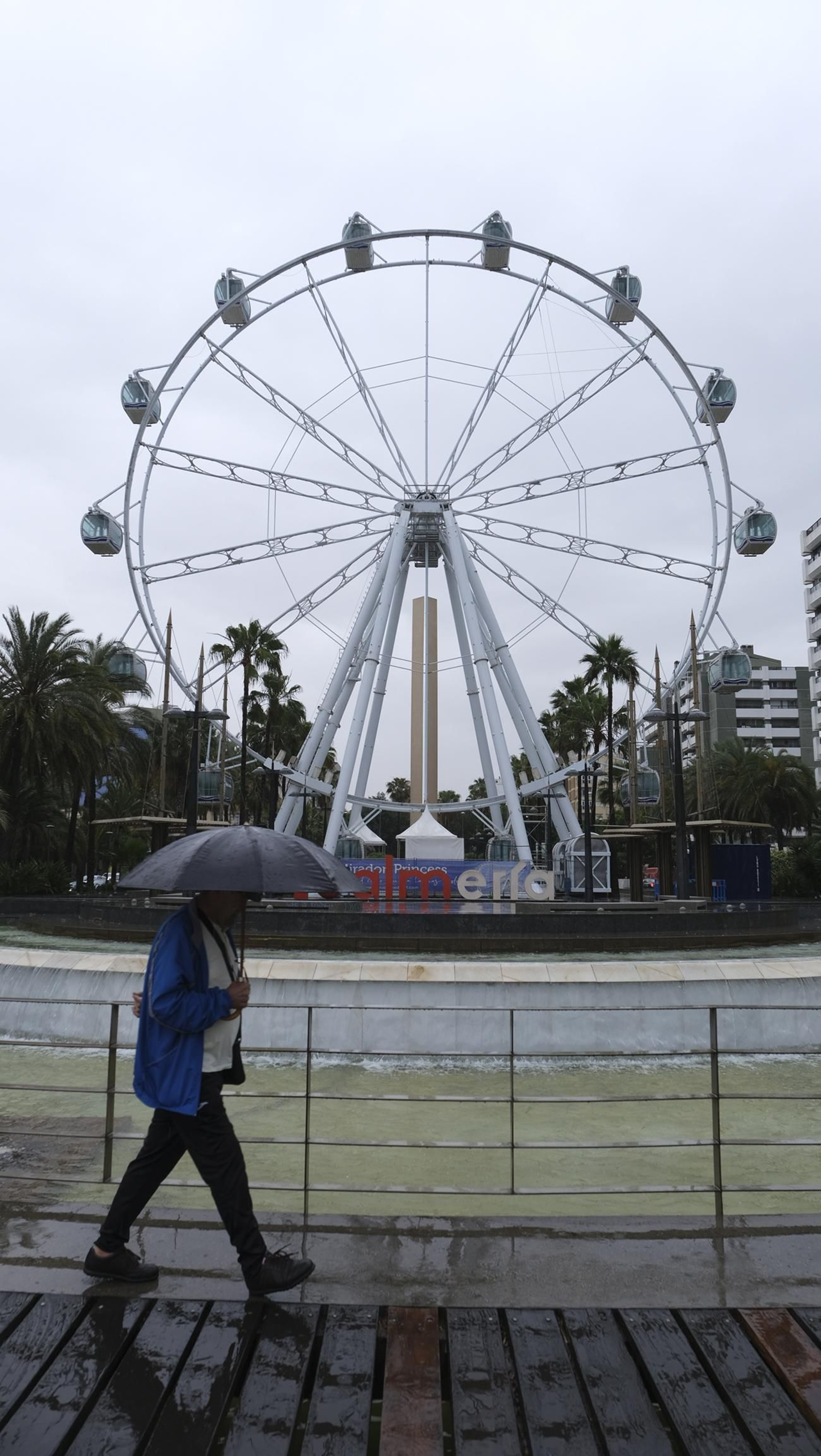Los almerienses expresan su alegría por la lluvia