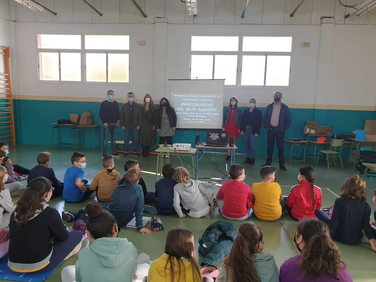Jornada inaugural de las charlas en el colegio de Rioja