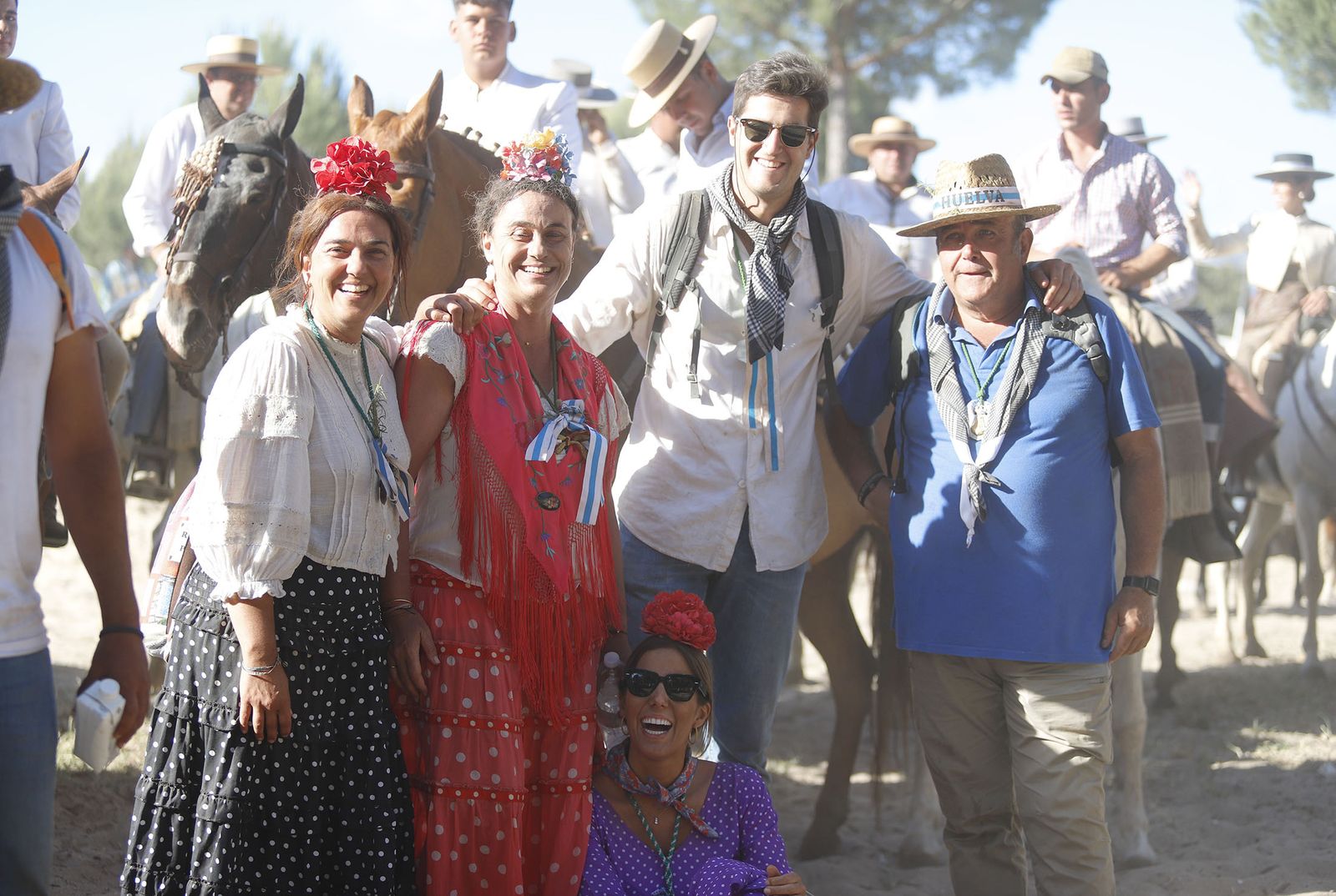 Imágenes de la Hermandad de Huelva a su paso por El Charco