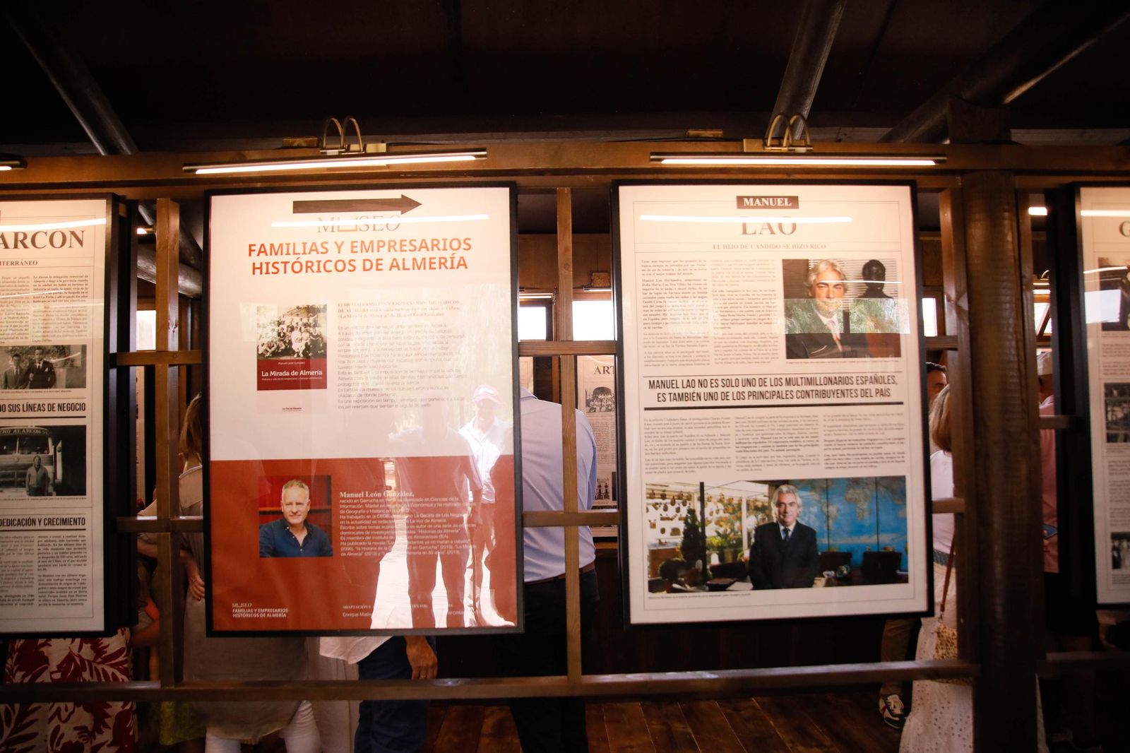 Imágenes del museo a los grandes empresarios y familias históricas de Almería