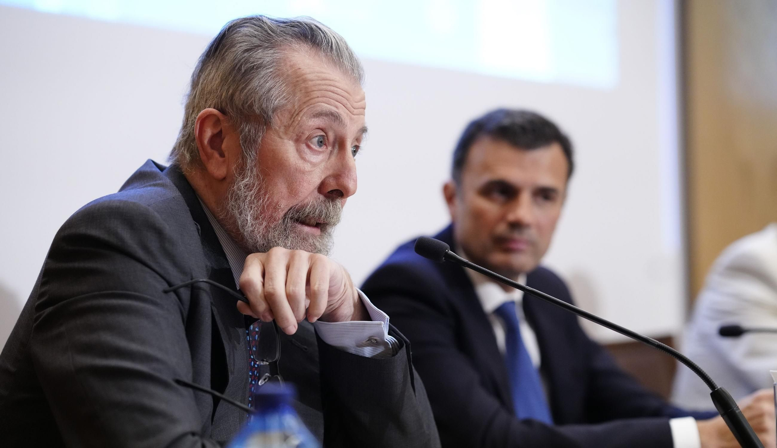 Hernán Cortés durante la presentación de su documental en la Real Academia de Bellas Artes de San Fernando en Madrid