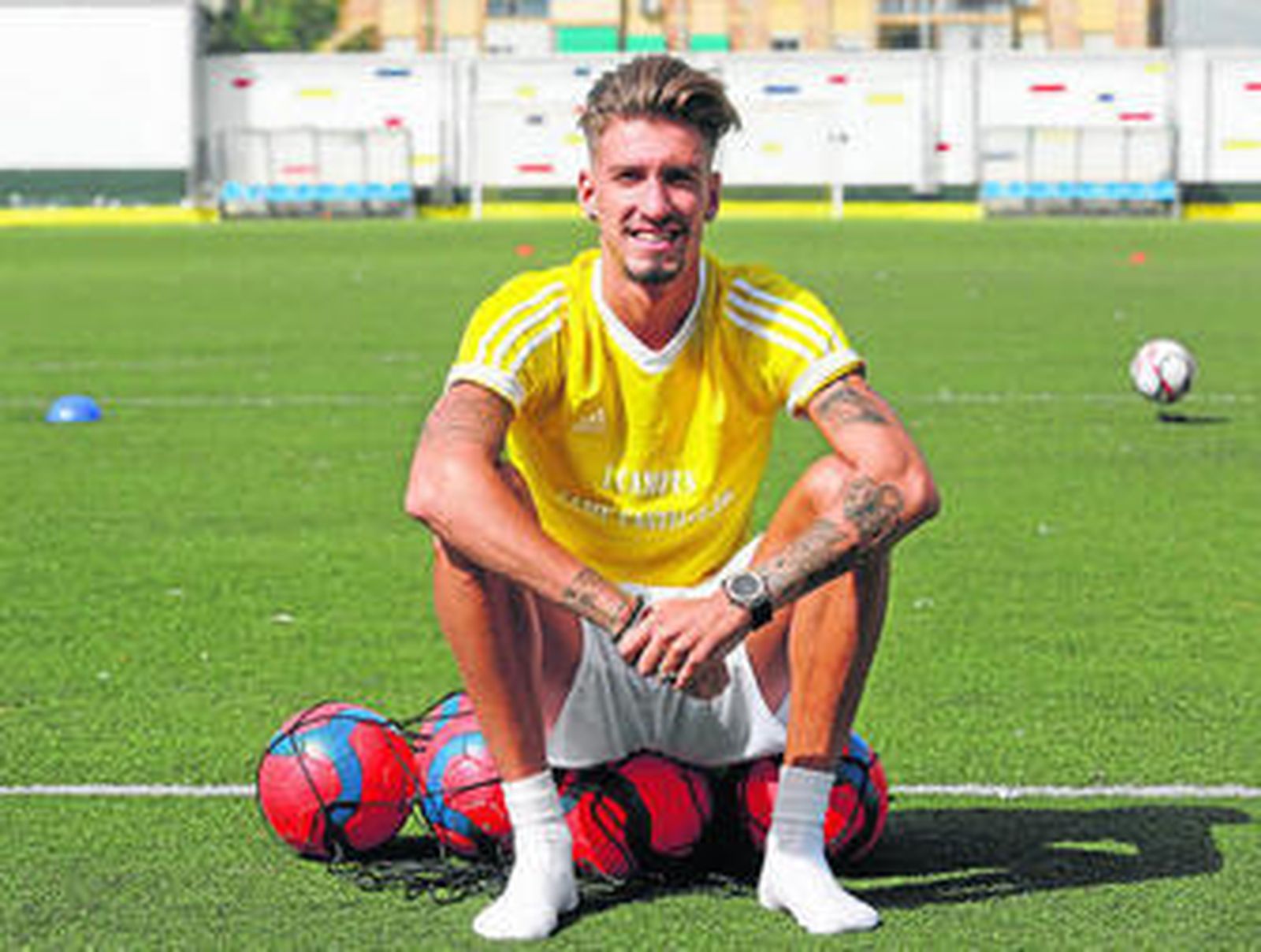 Castillejo posa para Málaga Hoy en las instalaciones del Mortadelo.