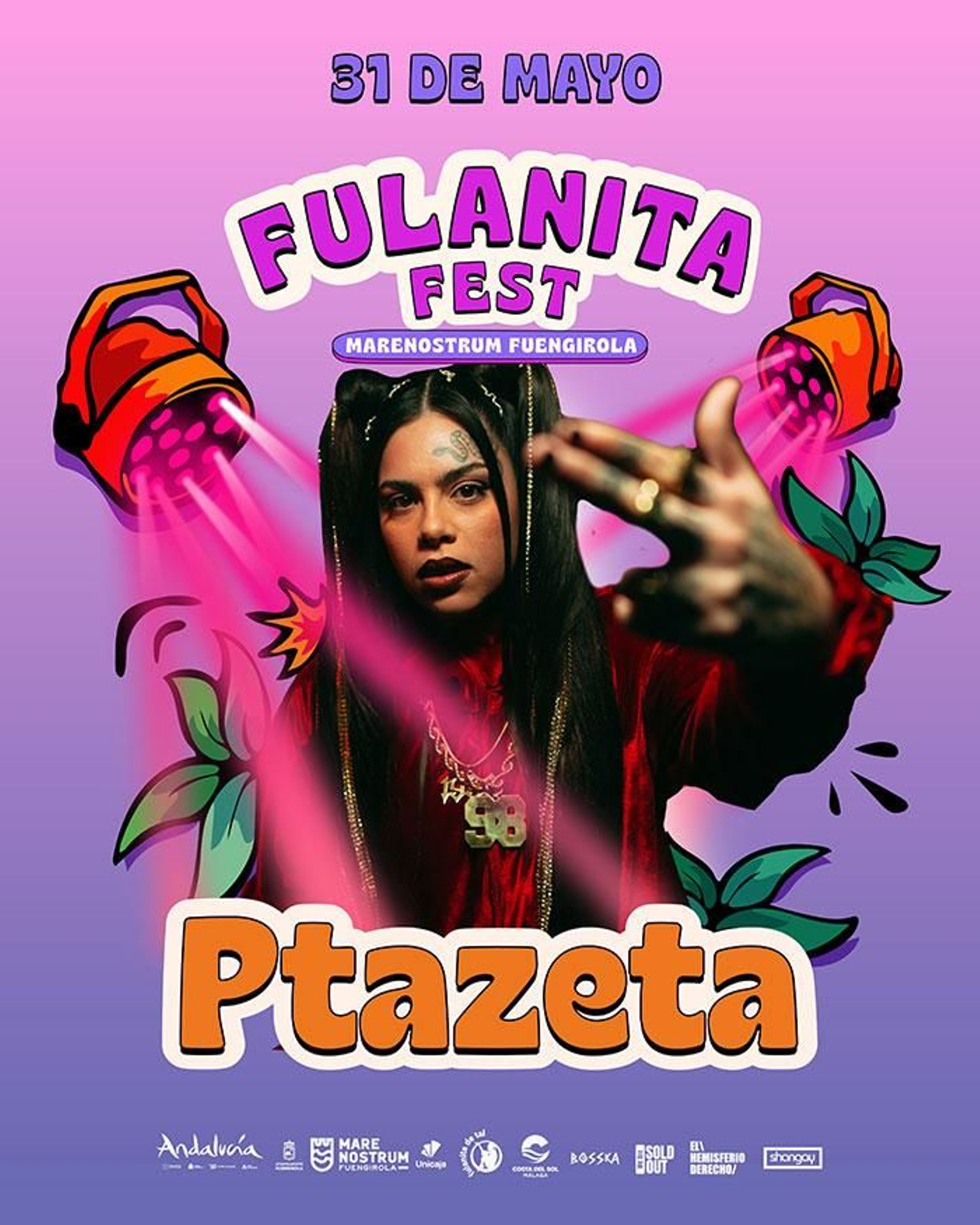 Cartel promocional con Ptazeta del Fulanita Fest 2025. Cartel promocional con Ptazeta del Fulanita Fest 2025.