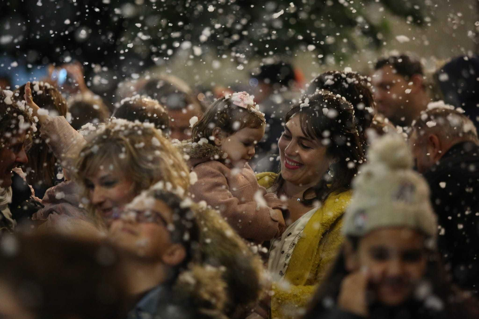 Fotos de la nieve en la Navidad de Málaga
