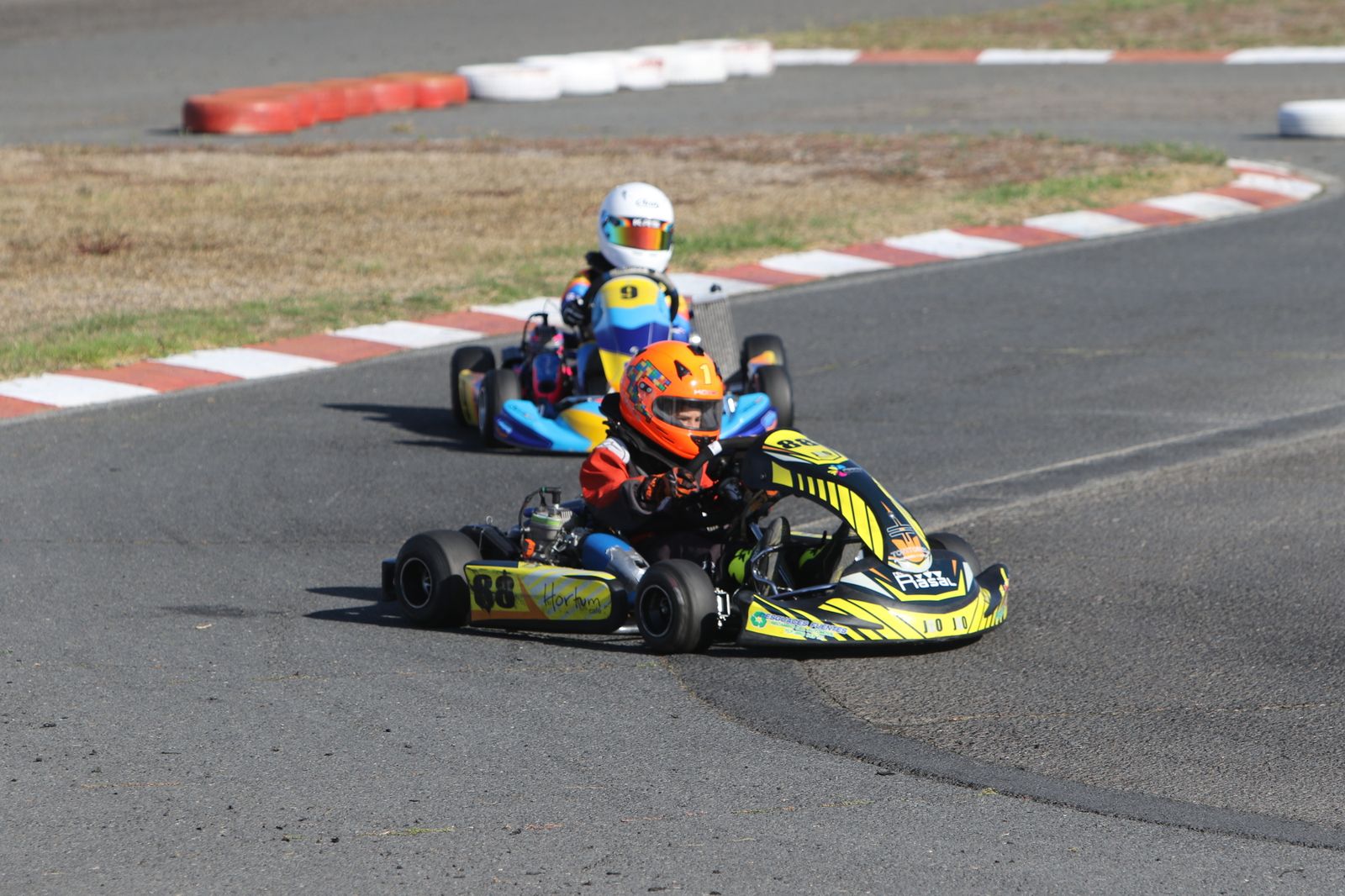 Pilotos durante el Campeonato de Andalucía de Karting en Cartaya.