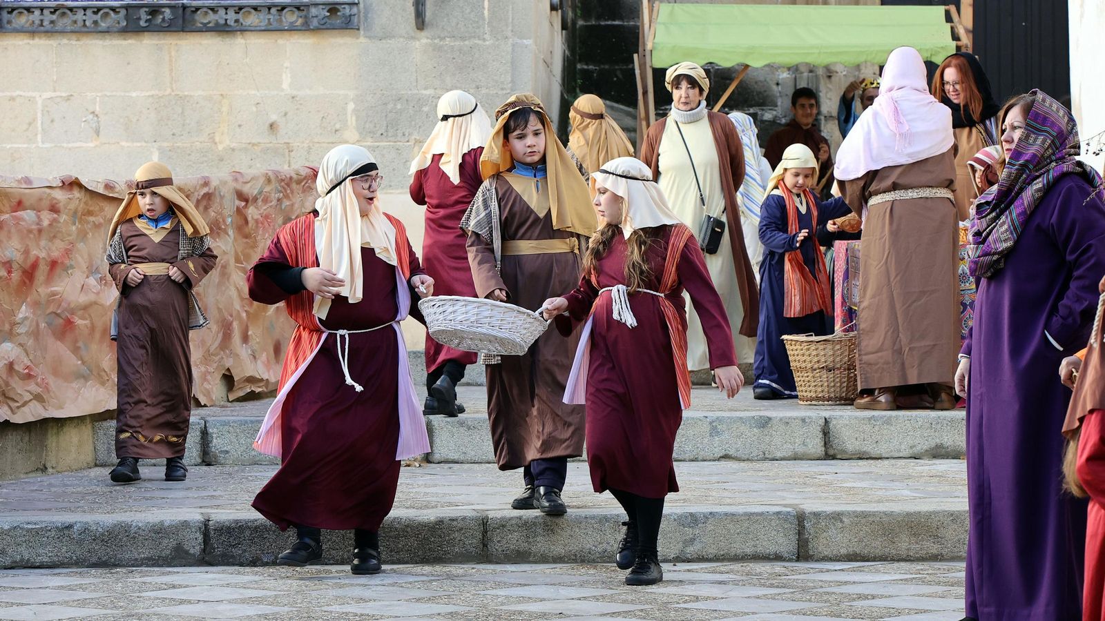 Imágenes del Belén Viviente de la plaza San Lucas en Jerez