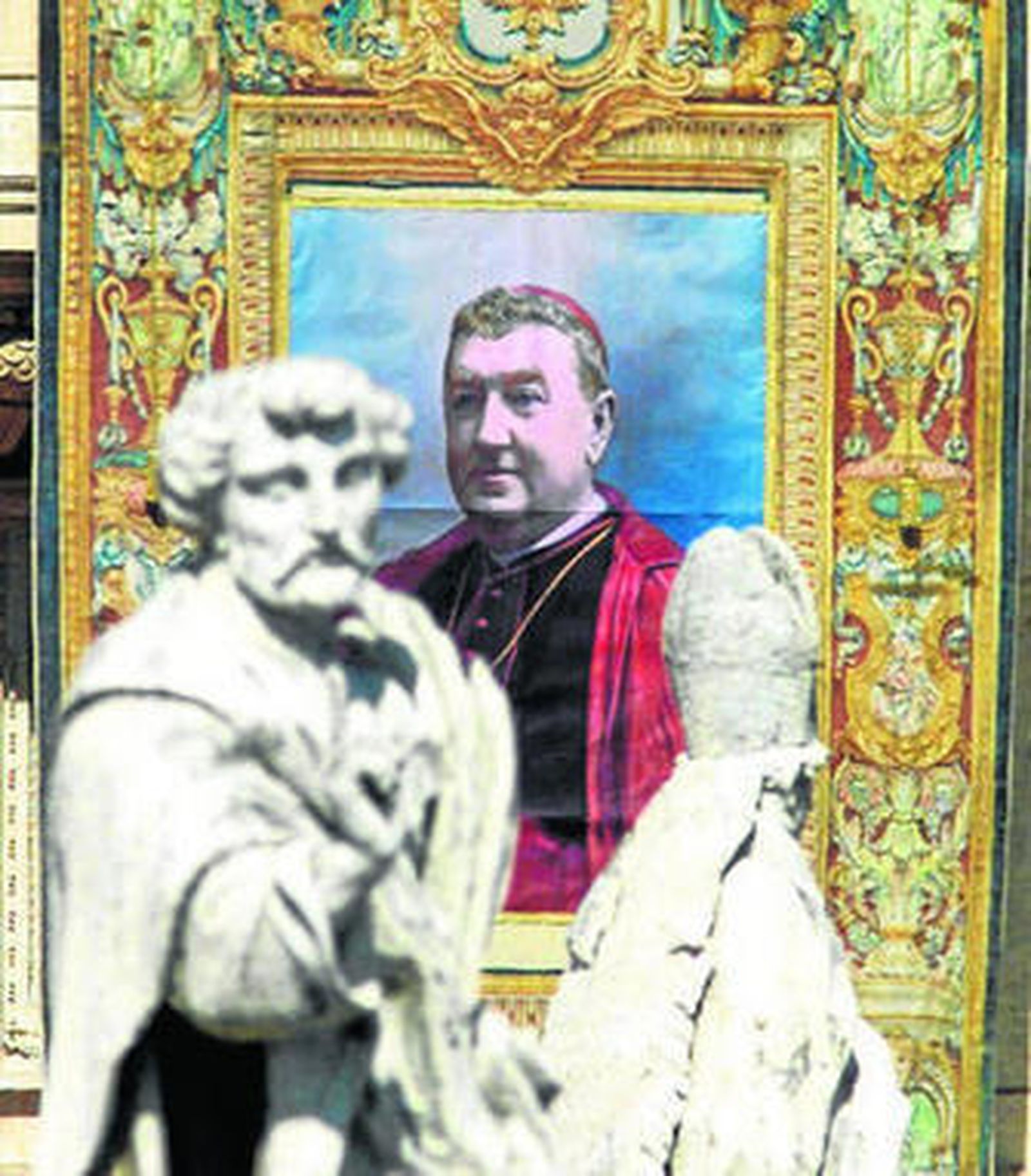 Imagen de Manuel González en la basílica de San Pedro de Roma, el día de su beatificación, el 29 de abril de 2001.