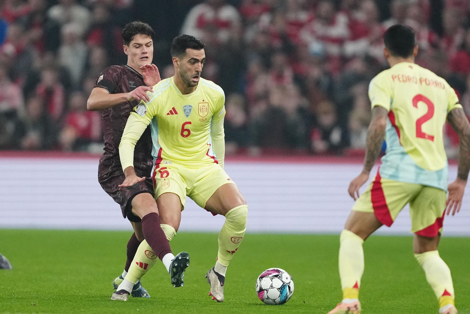 Las fotos del Dinamarca - España