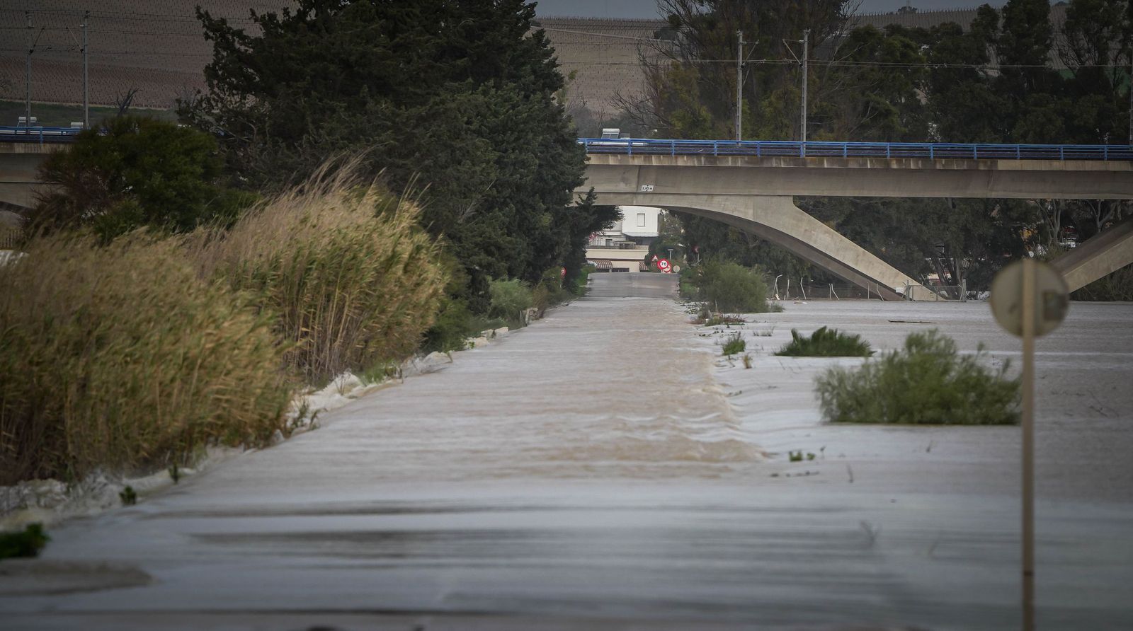 Intensa jornada en las zonas inundadas de Jerez, en imágenes