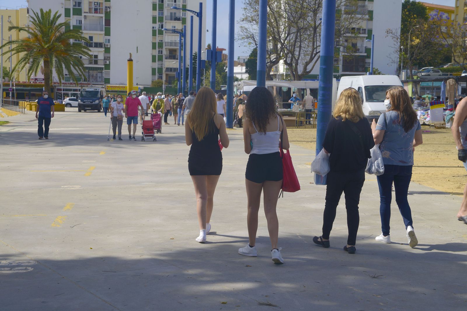 Fotos de la reapertura del Mercadillo de Algeciras