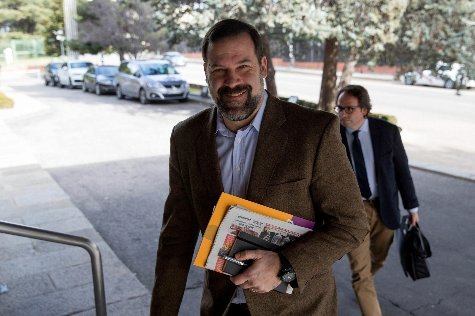 Alfonso Reyes llega a un acto en la sede del Consejo Superior de Deportes.