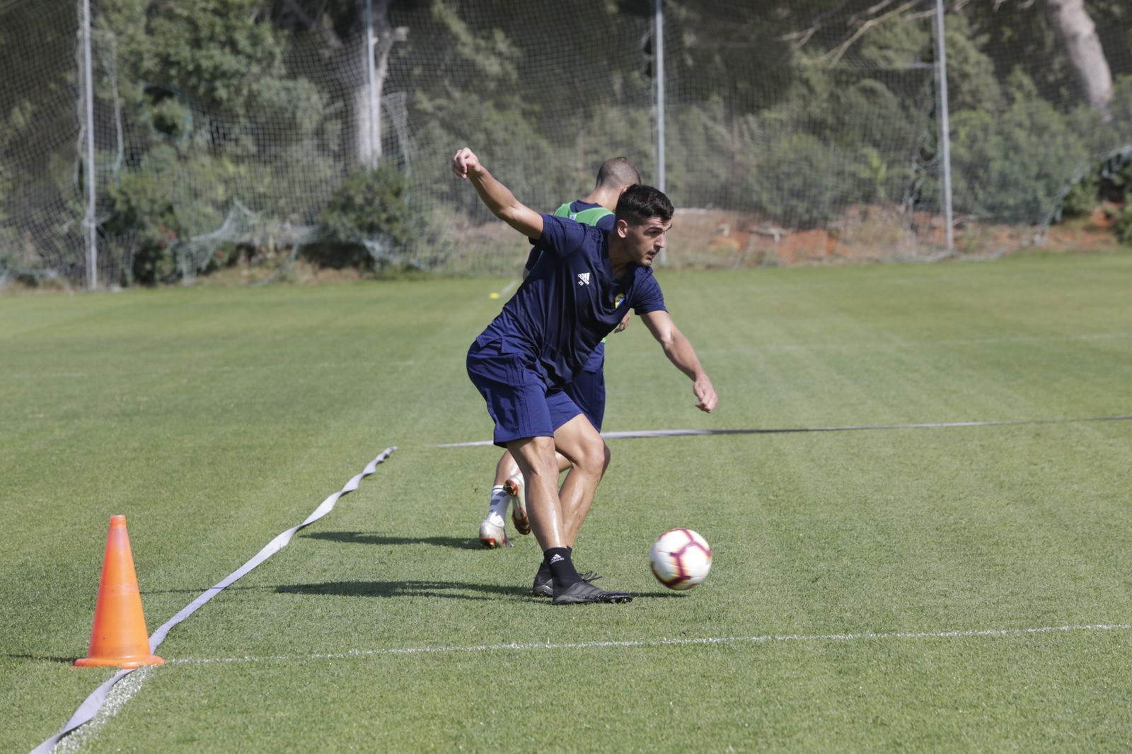 Garrido, en un entrenamiento.