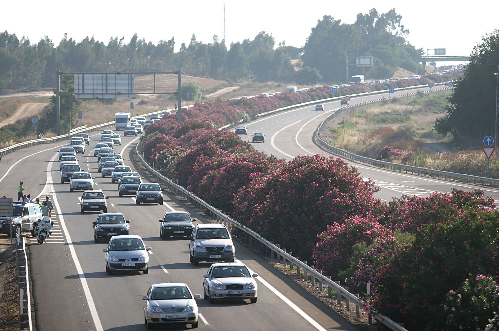 Vehículos en la autovía.