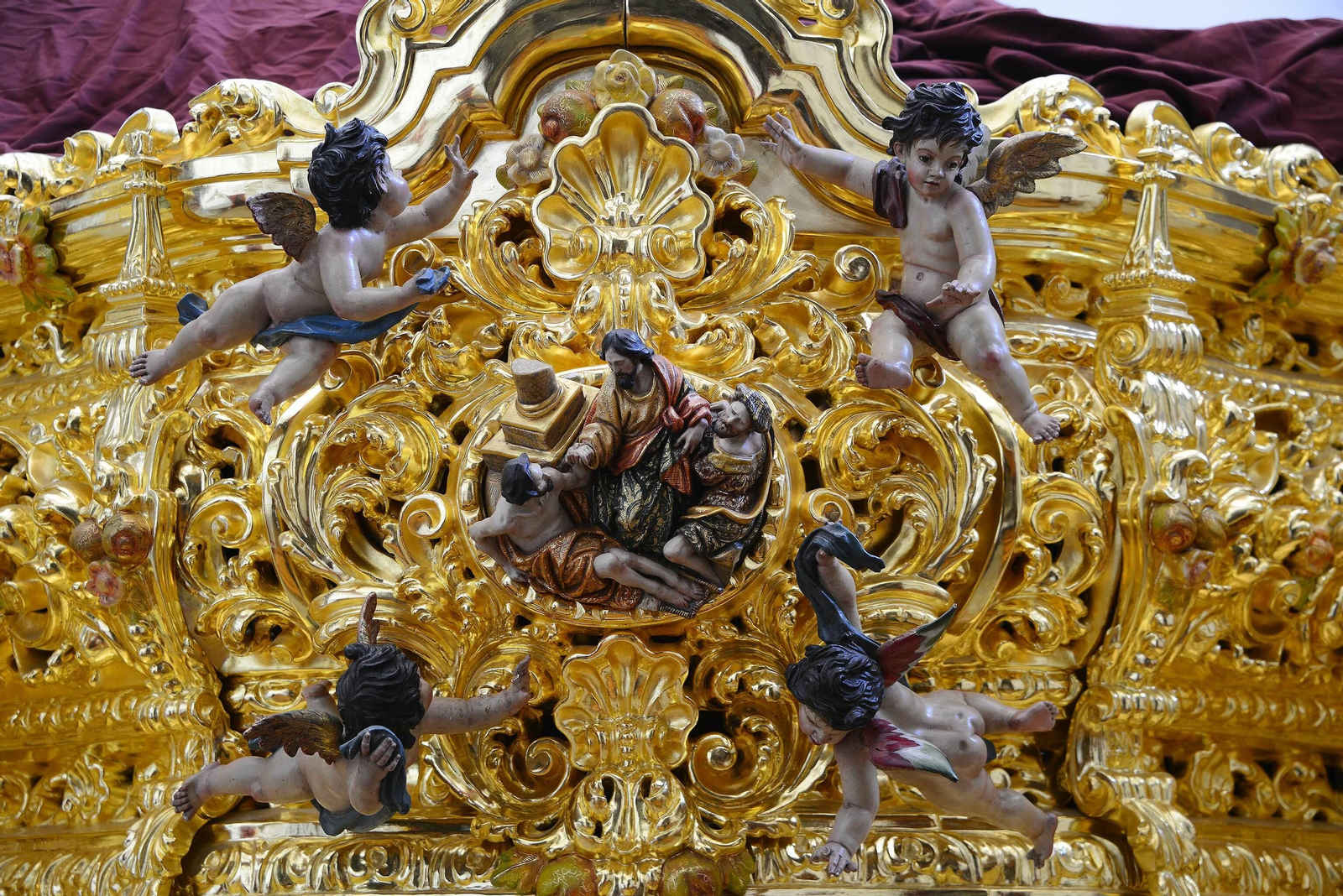 Así ha quedado el nuevo paso del Cristo de la Misericordia