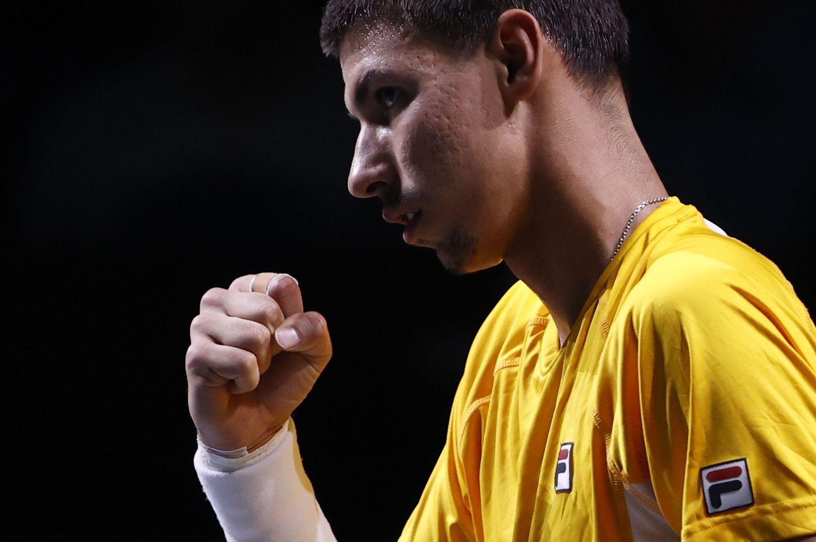 Copa Davis en Málaga: Arnaldi-Popyrin, en fotos