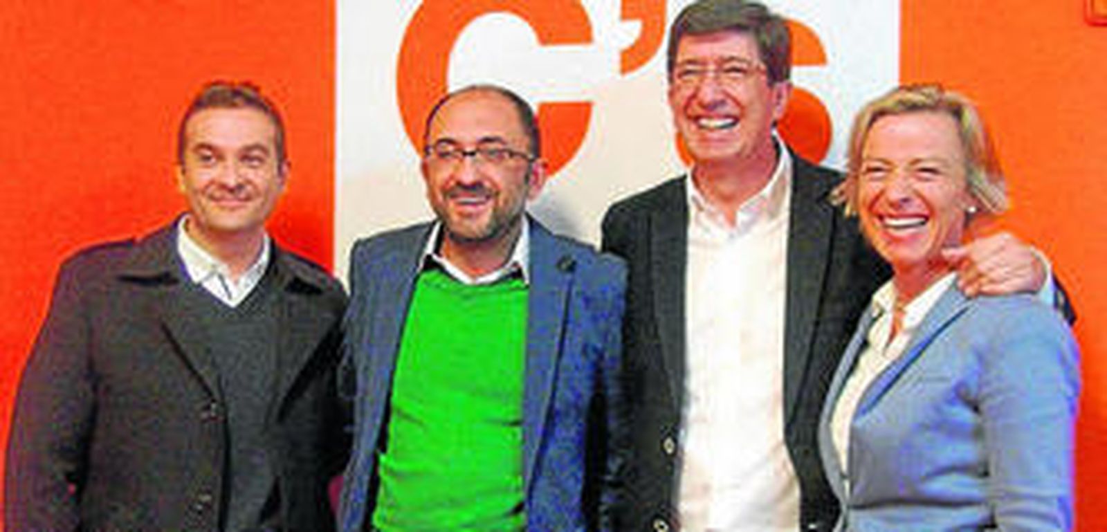 Marcial Gómez, Antonio Moñiz, Juan Marín e Isabel Albás.