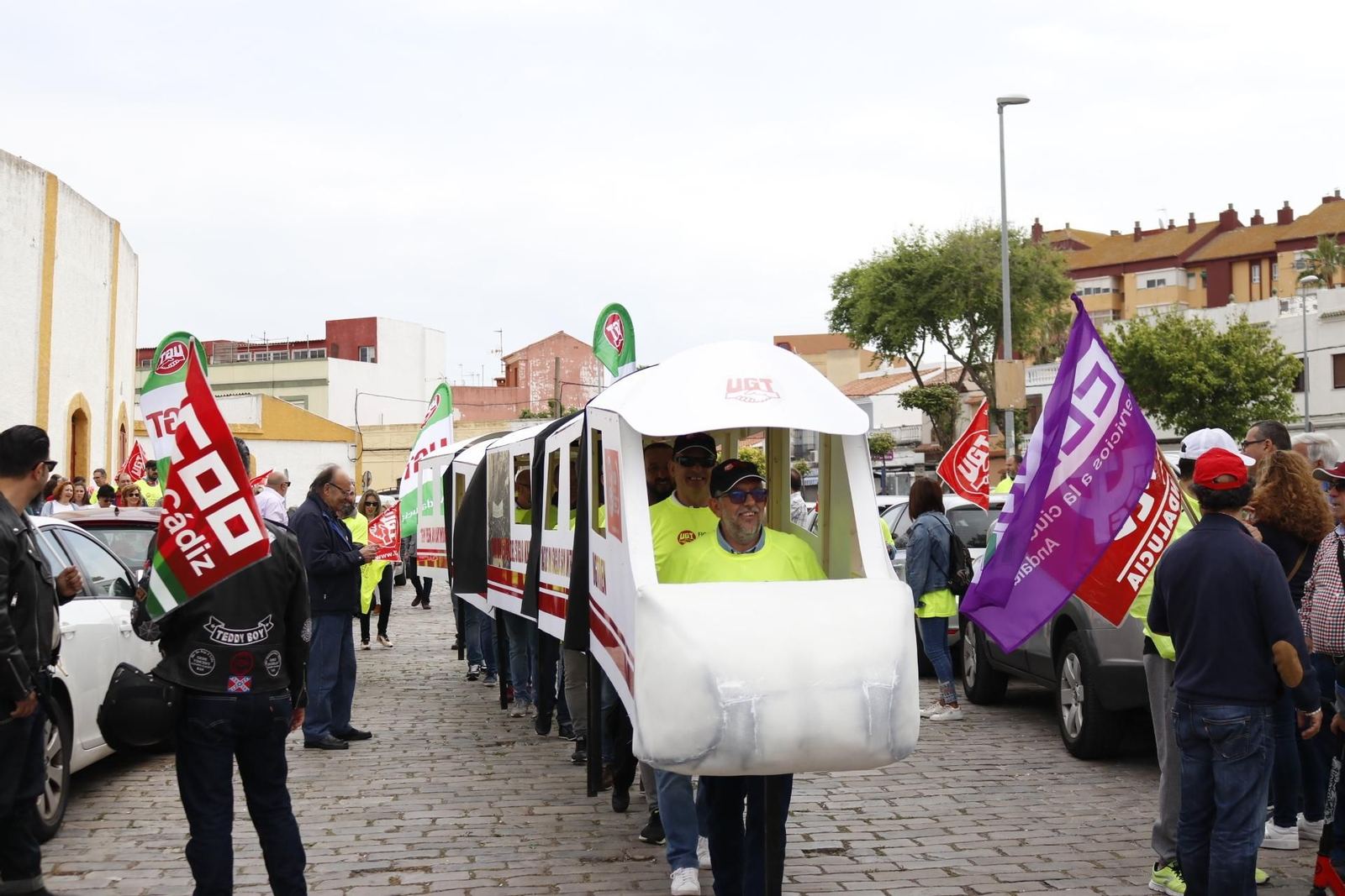 La manifestación por el Día del Trabajador en La Línea