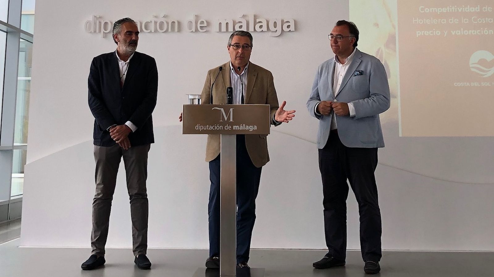 Luis Callejón, Francisco Salado y Arturo Bernal, hoy.