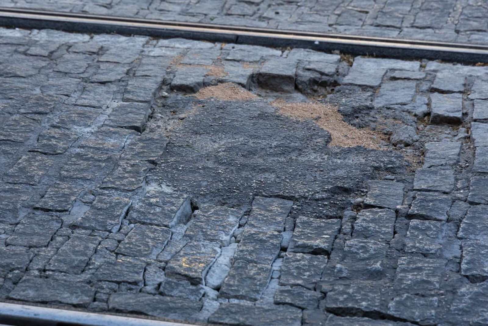 Así se encuentra el trazado del tranvía de Jaén
