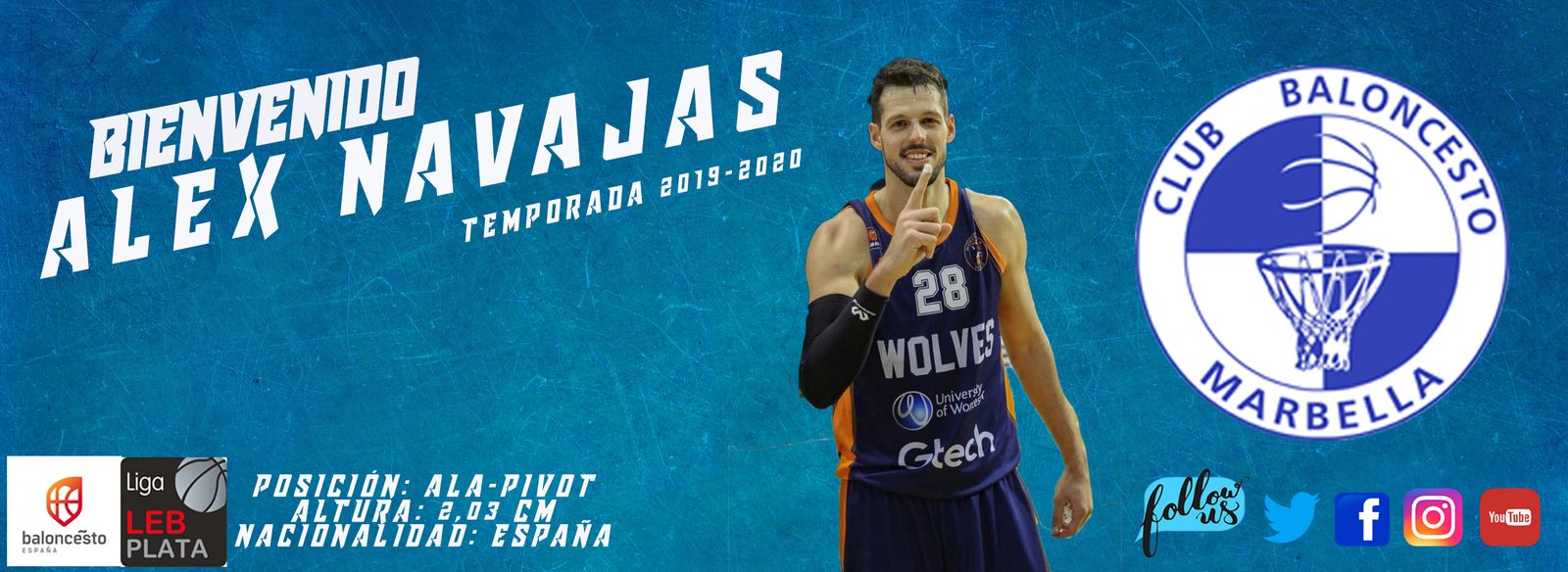 Álex Navajas, fichaje del CB Marbella.