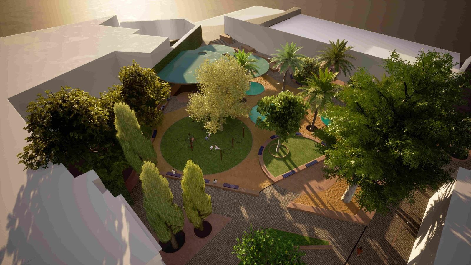 Recreación de cómo se reformará la plaza de San José