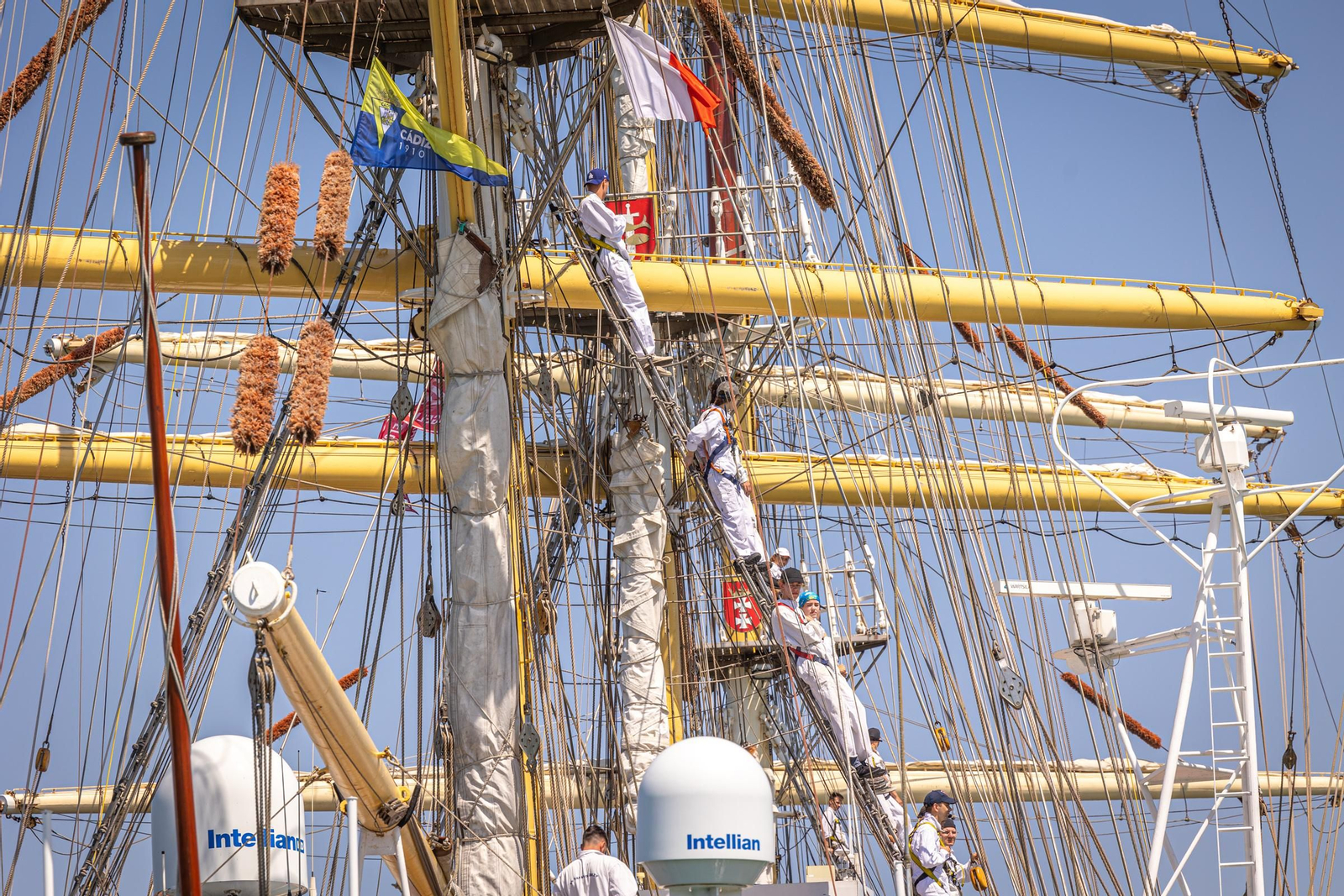 Imágenes de la parada naval desde el mar