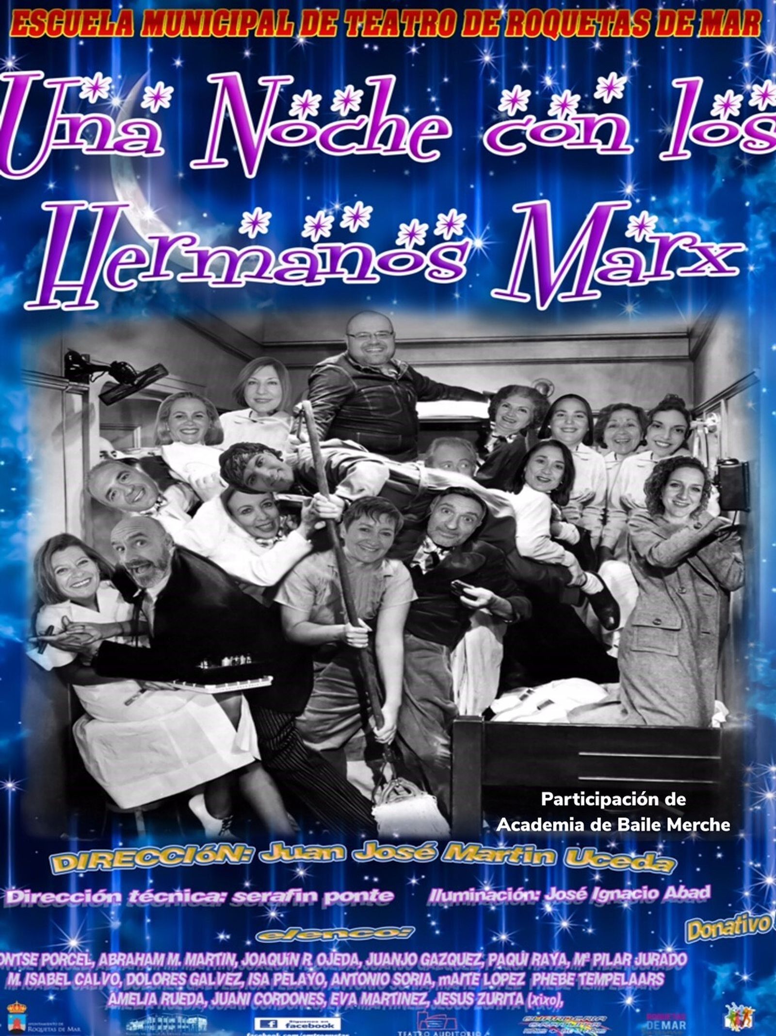 Cartel de la obra ‘Una noche con los Hermanos Marx’.