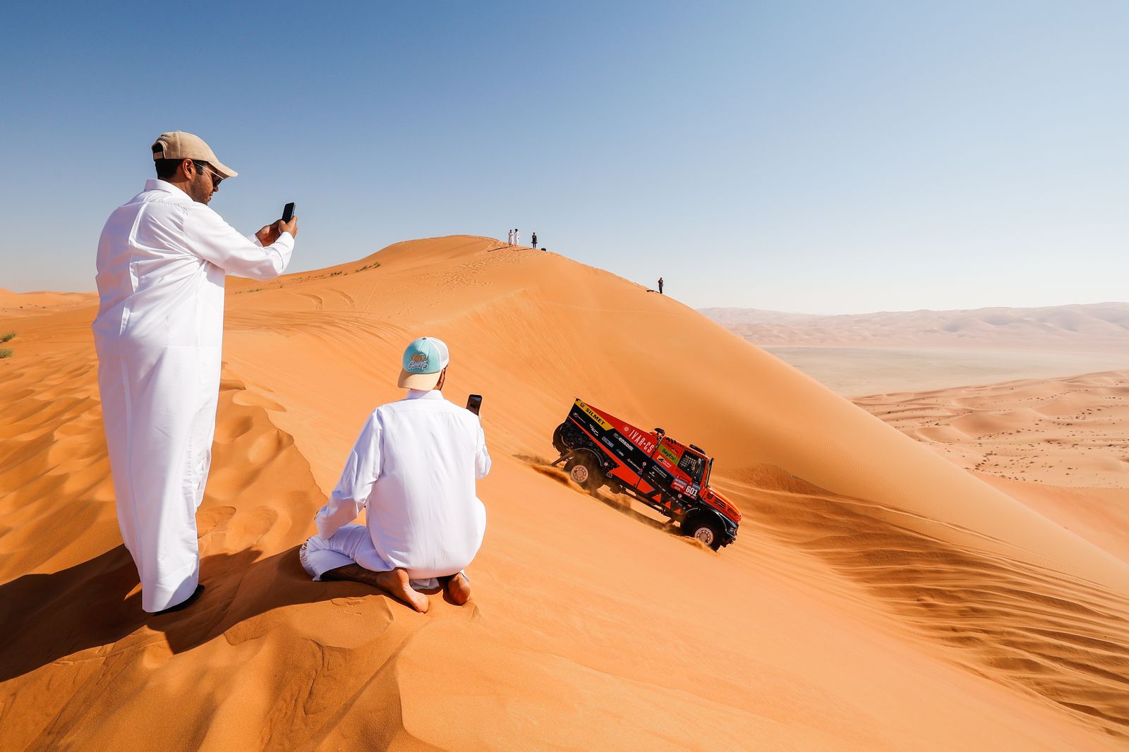Las mejores fotos del Dakar por las dunas