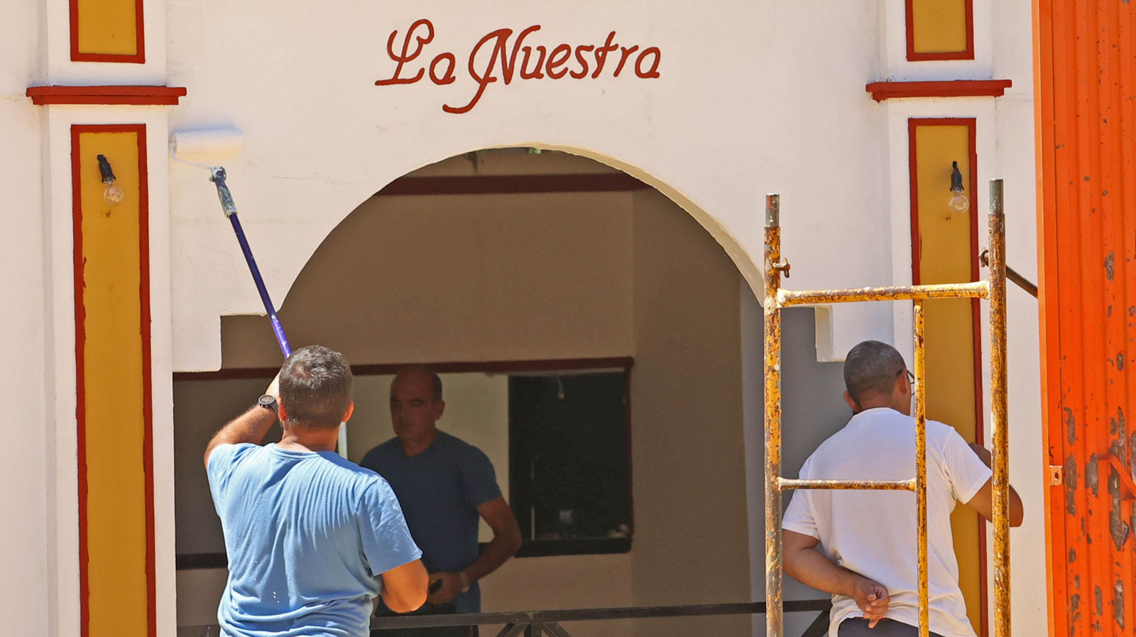 El montaje de la Feria de Jerez va a buen ritmo