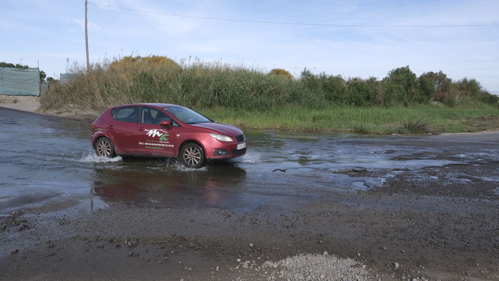 Imágenes del 'lago artificial' de Costacabana