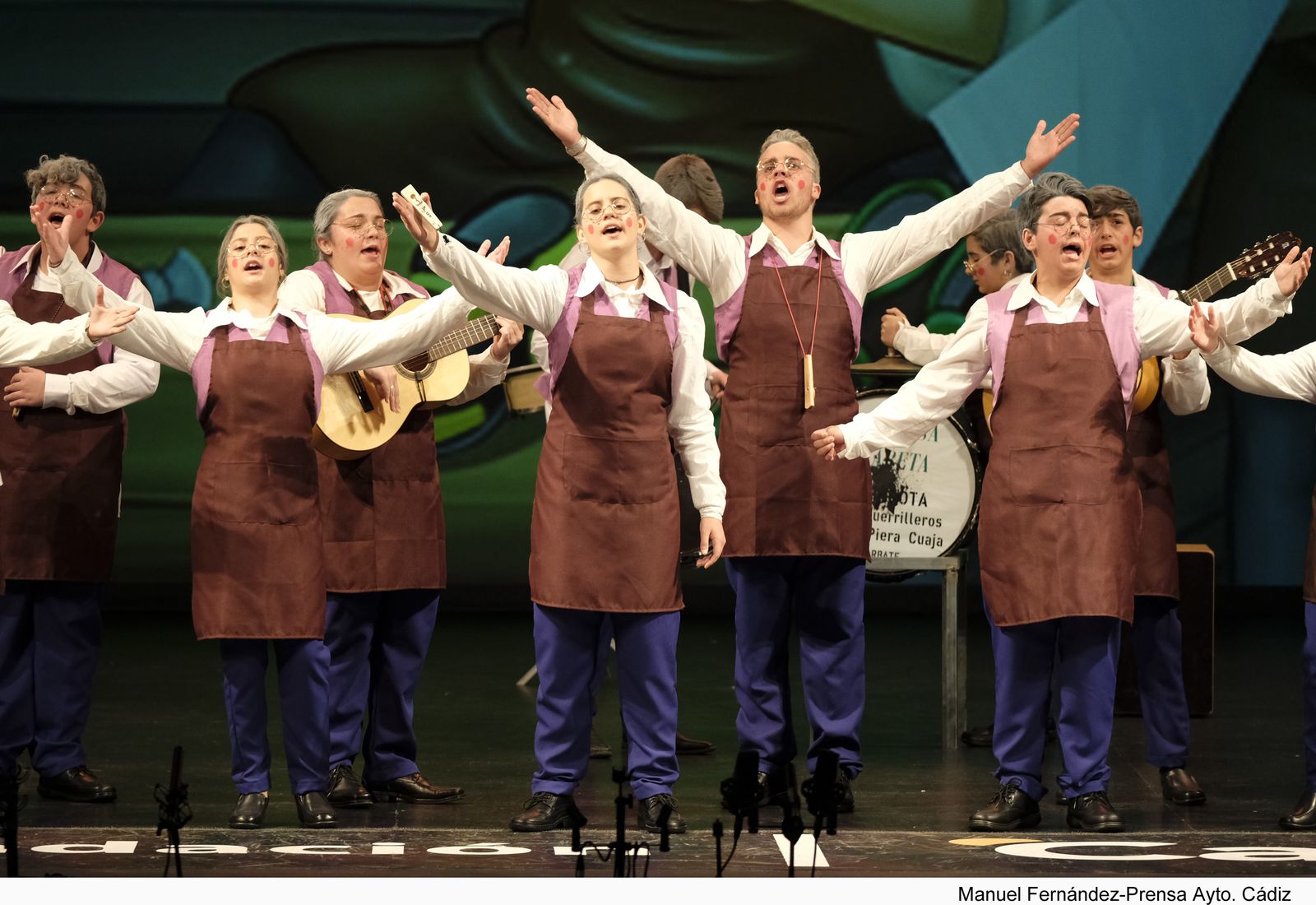 La comparsa barbateña 'Chabeta'.