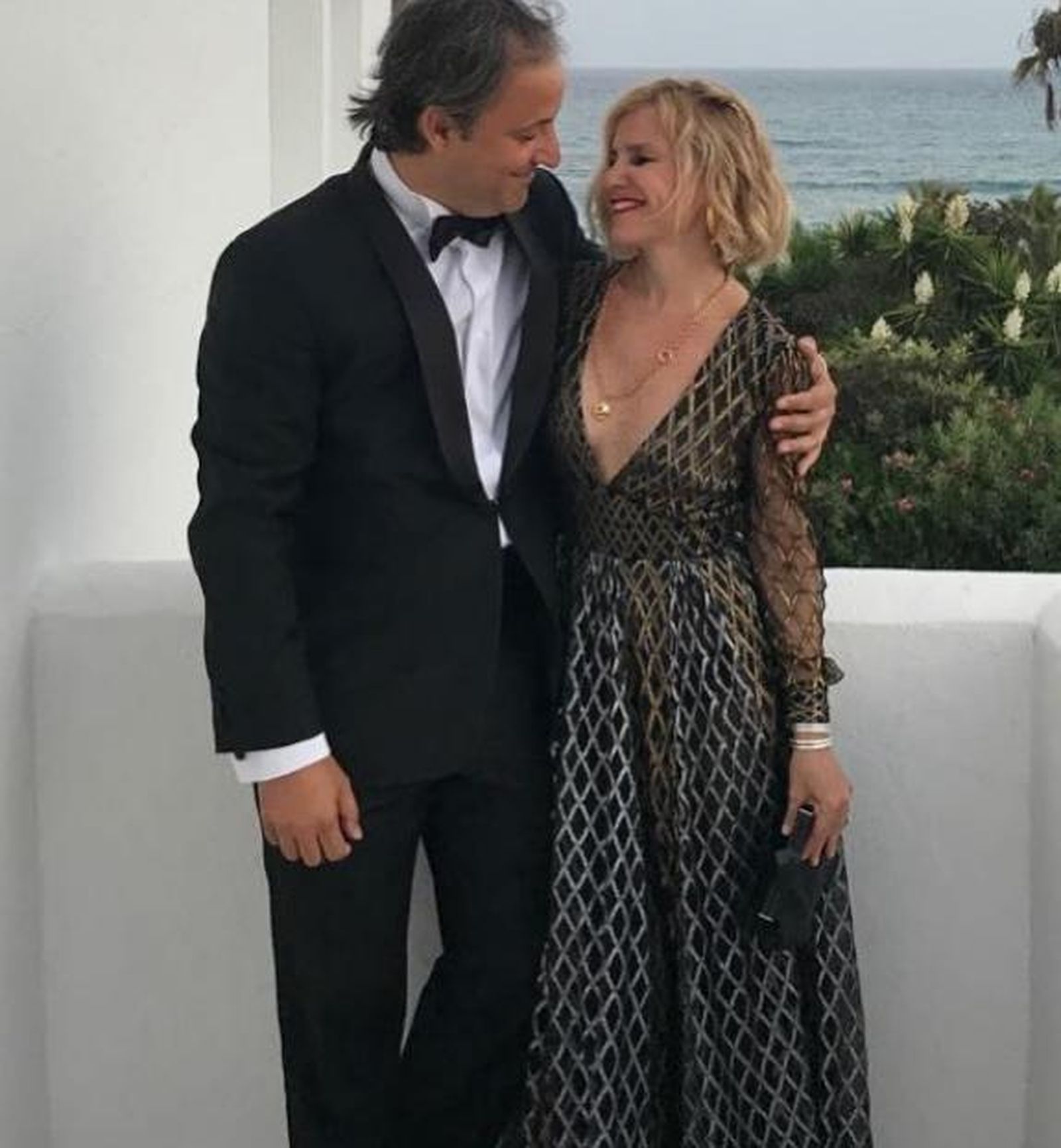 Eugenia acompañada de Narcís Rebollo.