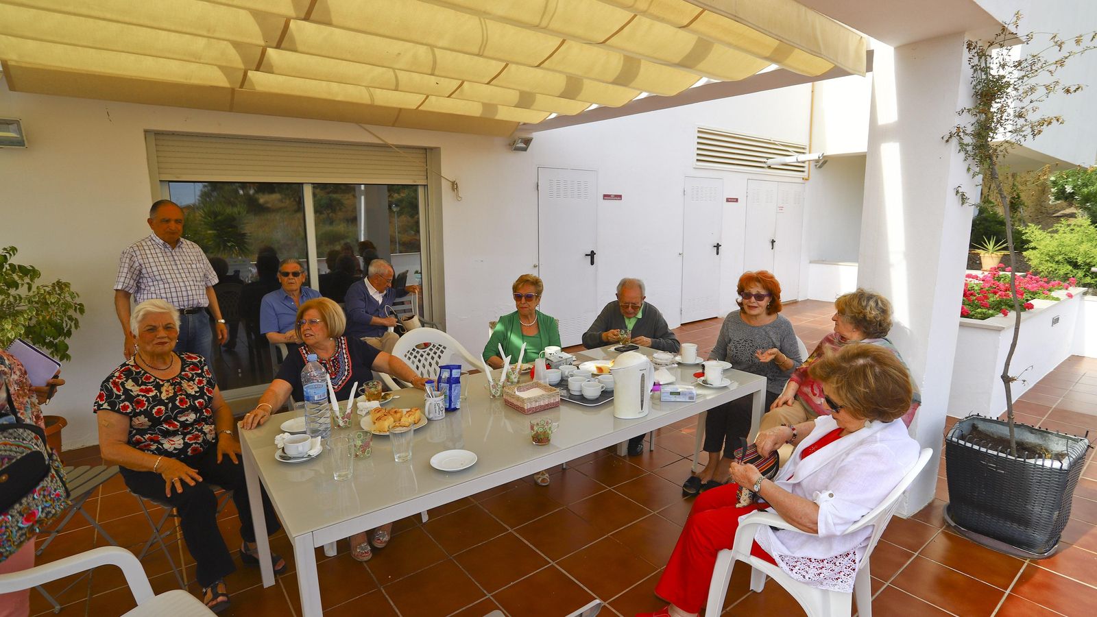 La hora del té en Puerto de la Luz.