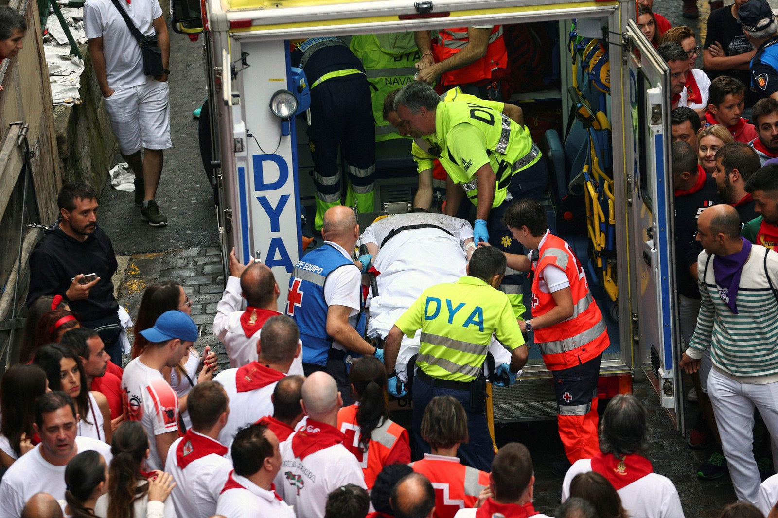 Las imágenes del primer encierro de los sanfermines 2018
