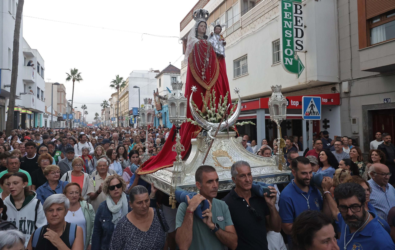 Fotos del regreso de la Virgen de la Luz a su santuario en Tarifa