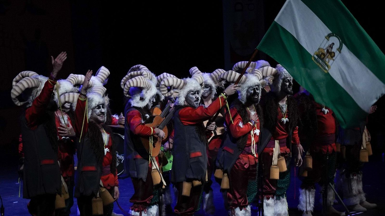 La comparsa 'El silencio de los corderos'.