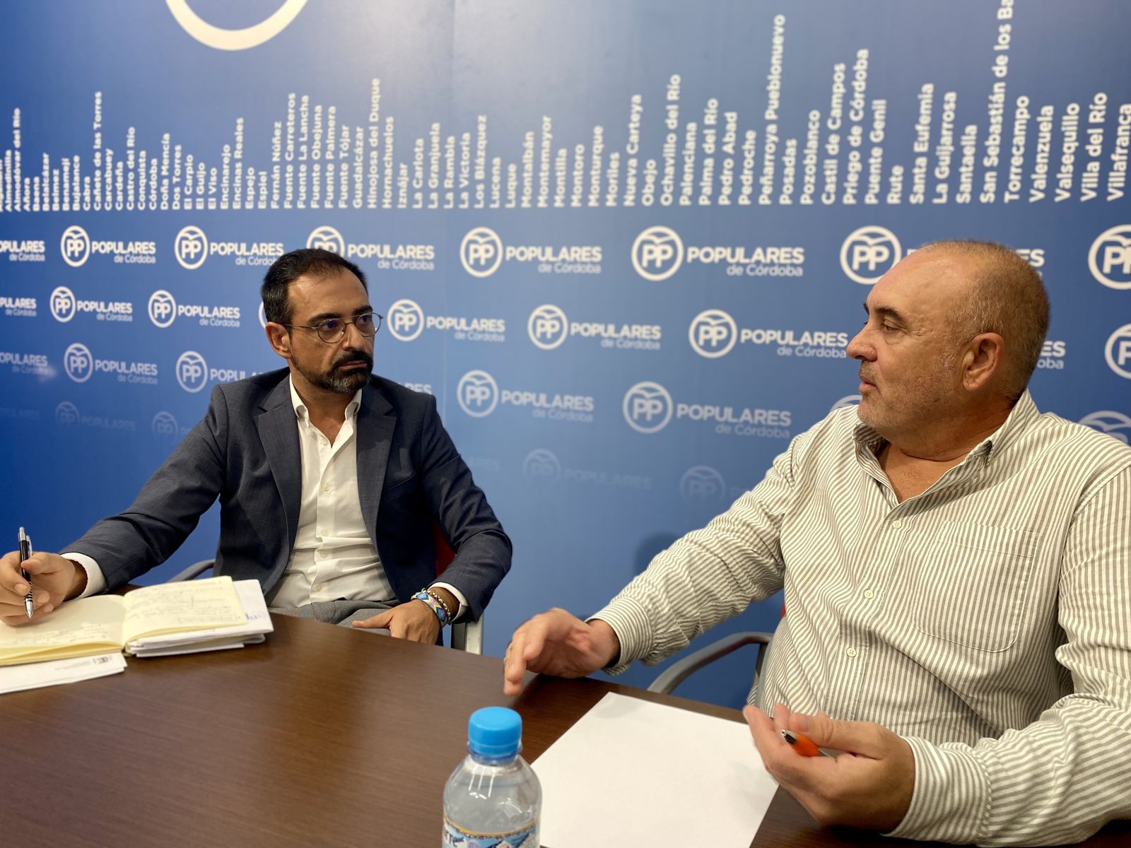 Félix Romero, reunido con Rafael Bados.