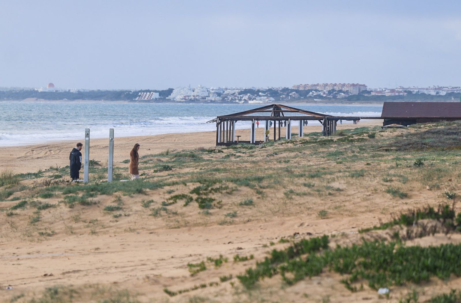 Fotos de la playa de Punta Umbría tras las últimas borrascas
