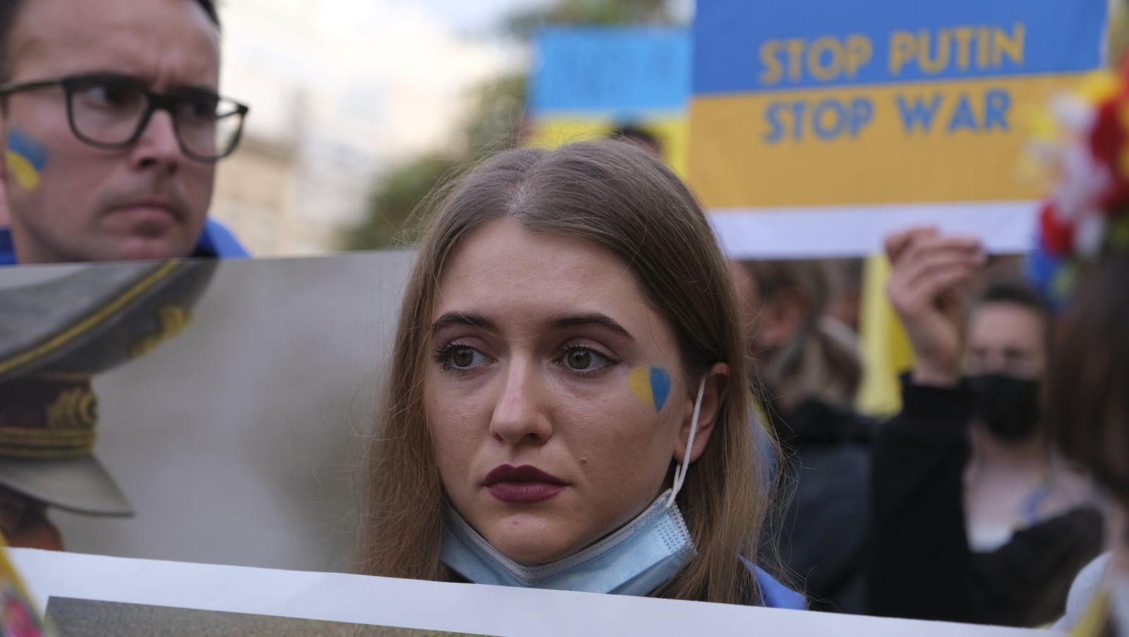 Fotogalería de las protestas contra la invasión rusa en Ucrania. Almería.