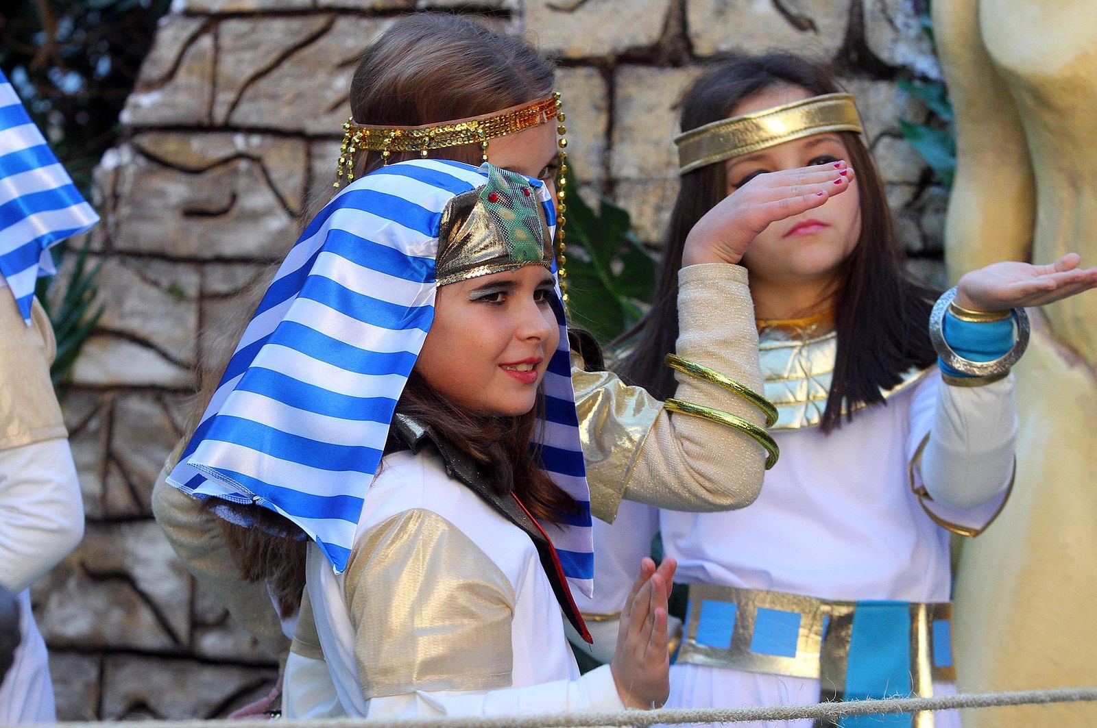 Imágenes del Belén viviente del Colegio María Inmaculada.