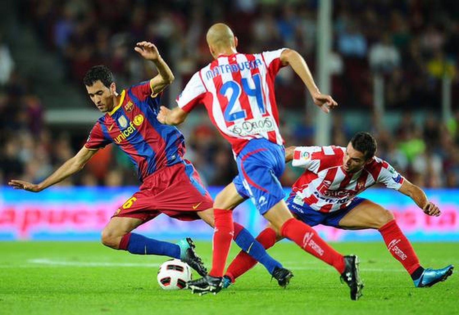 El Barcelona gana por la mínima su primer partido sin Leo Messi. / AFP