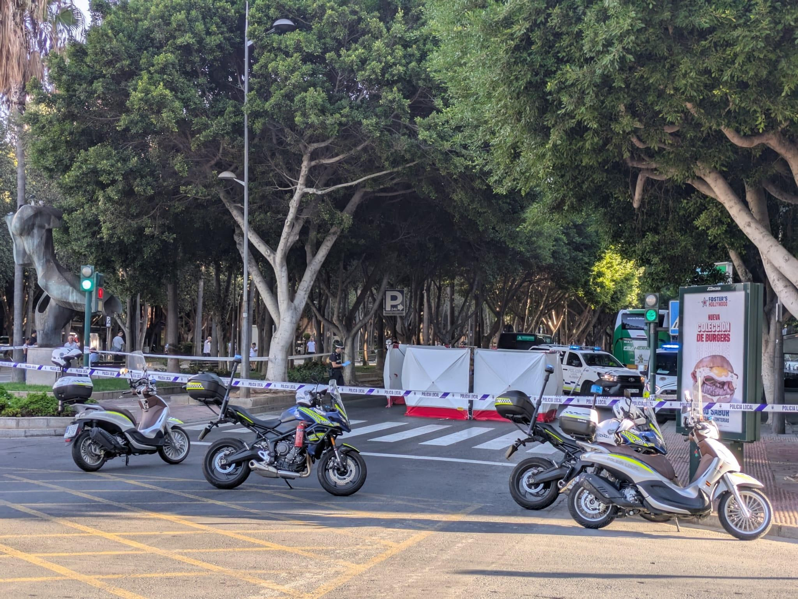 Las imágenes del atropello mortal de la Rambla de Almería