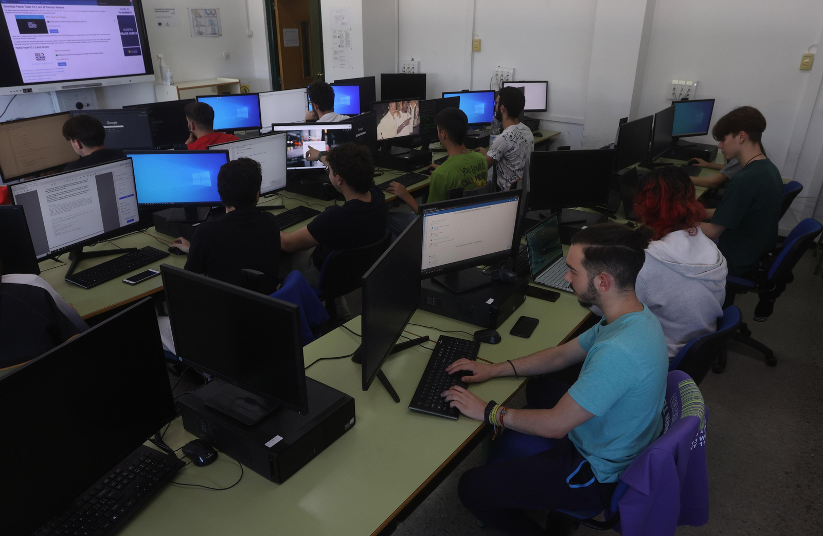 Alumnos de un ciclo formativo de Formación Profesional.