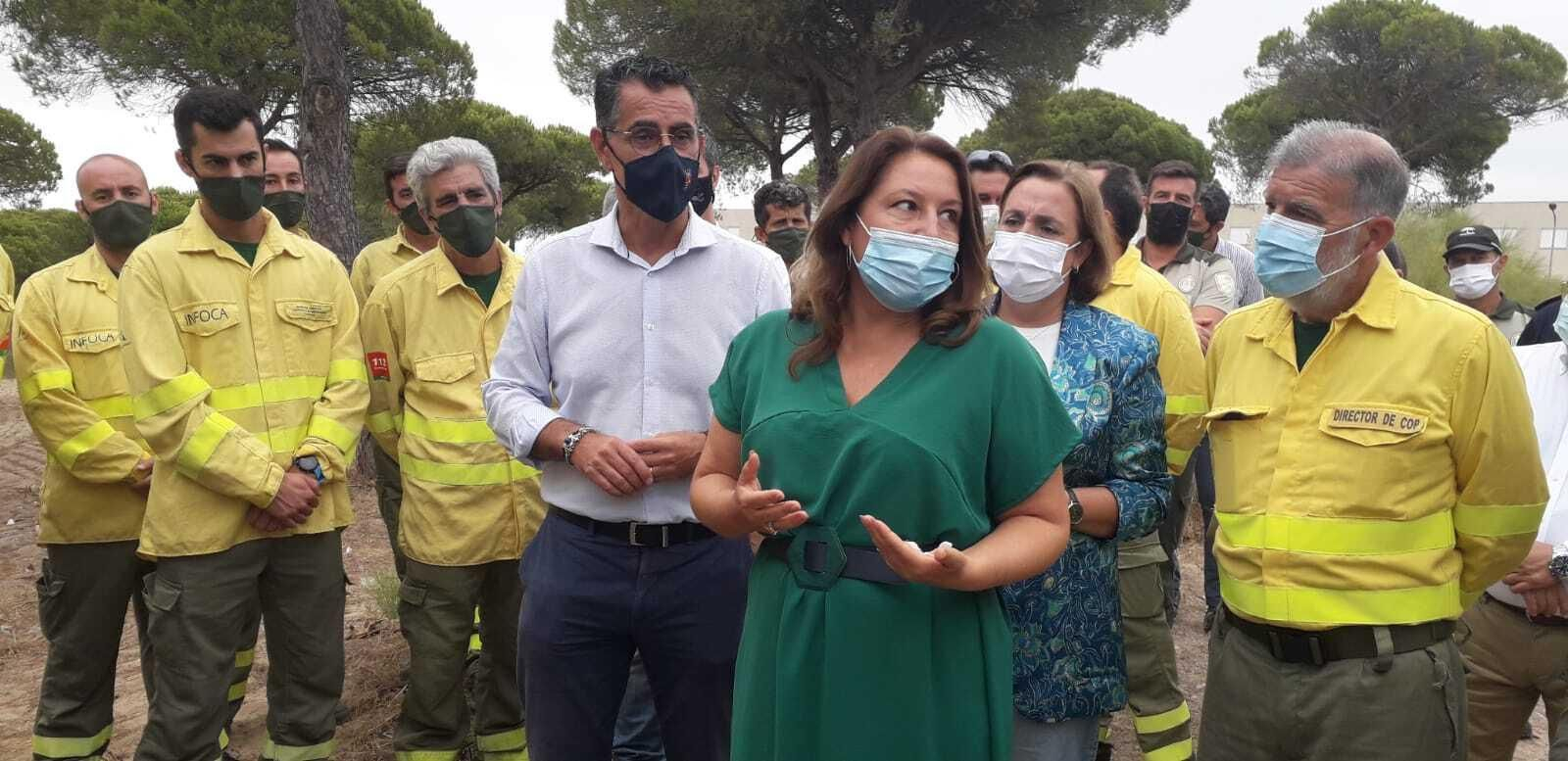 La consejera de Agricultura, Carmen Crespo, en Barbate