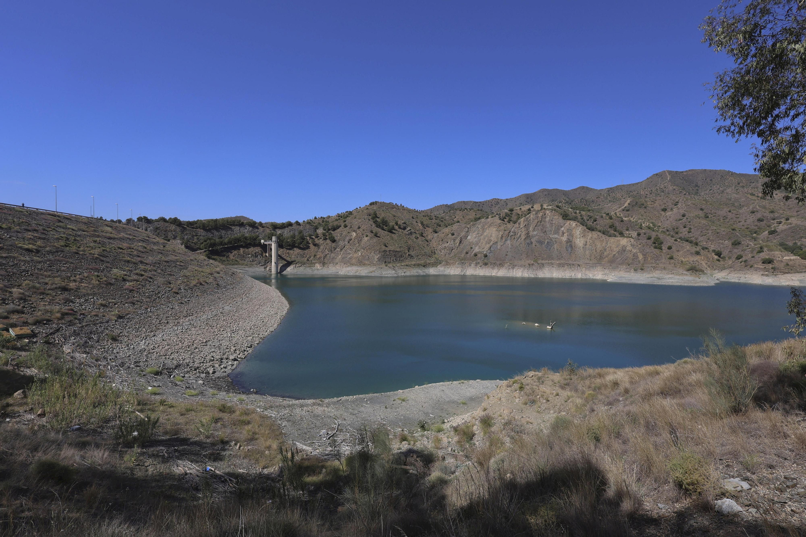 Situación actual del embalse del Limonero, en Málaga capital. Situación actual del embalse del Limonero, en Málaga capital.