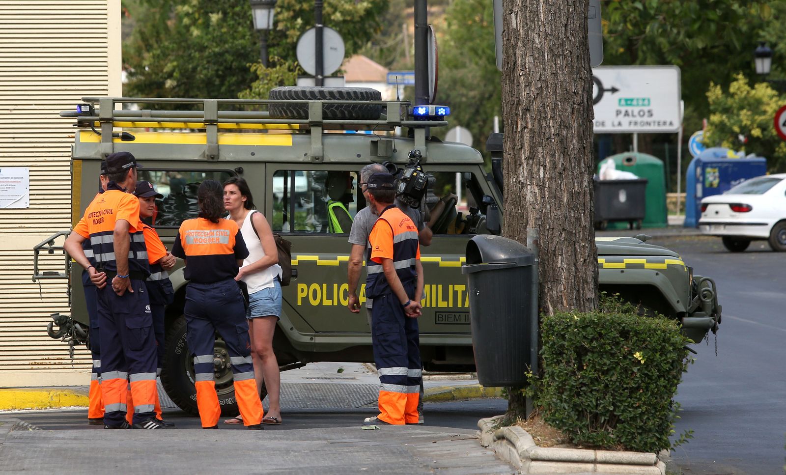 Las consecuencias del incendio en Mazagón