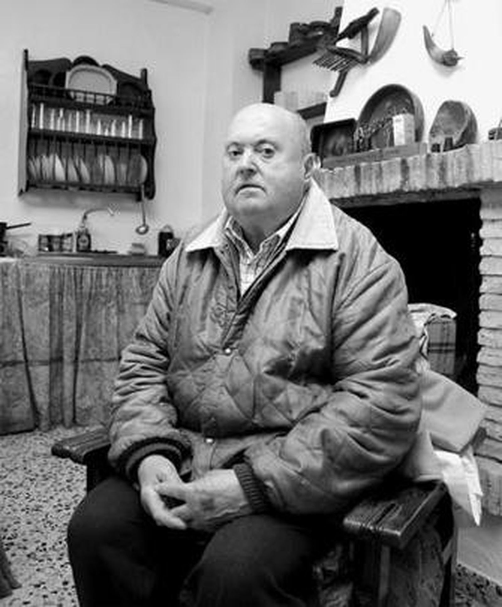 Miguel Caballero Domínguez, en la actualidad en su casa de Beas.