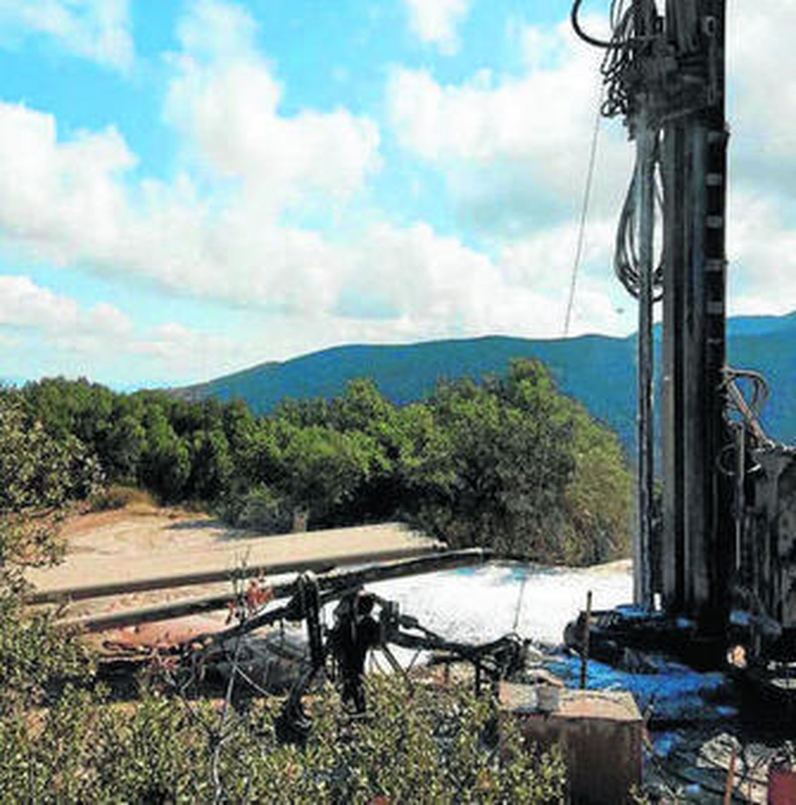 Los trabajos de perforación ya han comenzado.